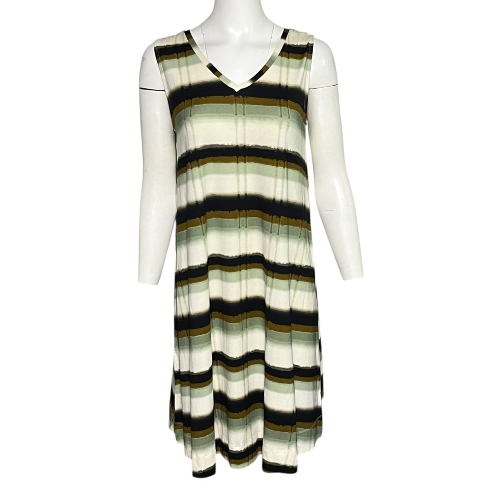 Masai Copenhagen Ofina Desert Sage Sleeveless Knit Trapeze A-Line Dress Size XS